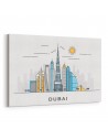 Dubai İllüstrasyon Kanvas Tablo