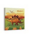 Dinozor - Stegosaurus Kanvas Tablo