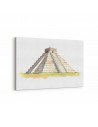 Piramit Çizim Kanvas Tablo