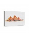 Mısır Piramitler Çizim Kanvas Tablo