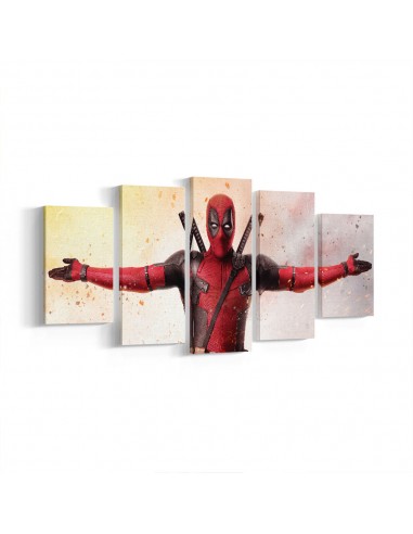 Deadpool Parçalı Kanvas Tablo