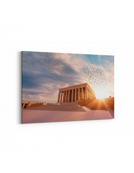 Anıtkabir ve Kuşlar Kanvas Tablosu